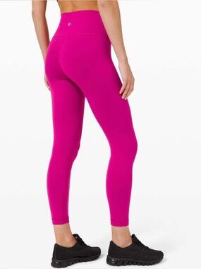 Lululemon Wunder Train High-Rise Tight 25" Ripened Raspberry Size 8